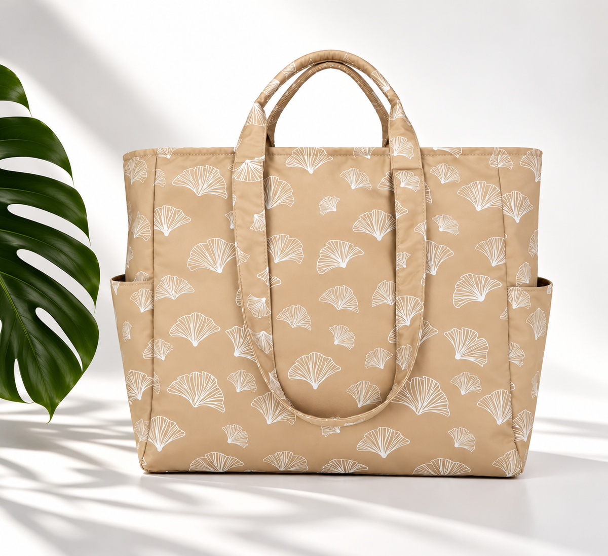 Beach/Travel Tote - Gingko Leaf