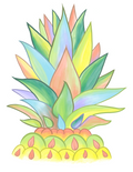 Watercolor Pineapple